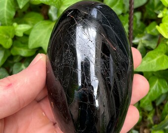 Black tourmaline tower crystal freeform for grounding negative energy - crystals for empaths and alchemy