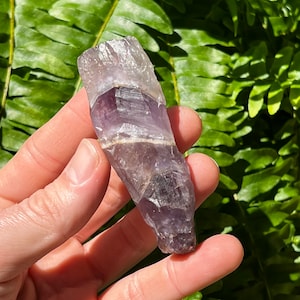 Auralite 23 Cristal de la mina - Punta áspera genuina Auralite-23 - Varita de amatista Chevron crudo Thunder Bay - Auralite23