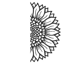 Download Sunflower Mandala Etsy