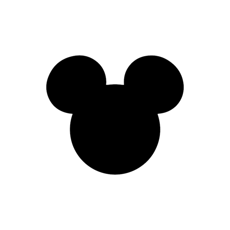 Mickey Head SVG Cut Files PNG EPS Dxf Cutting File Cameo - Etsy