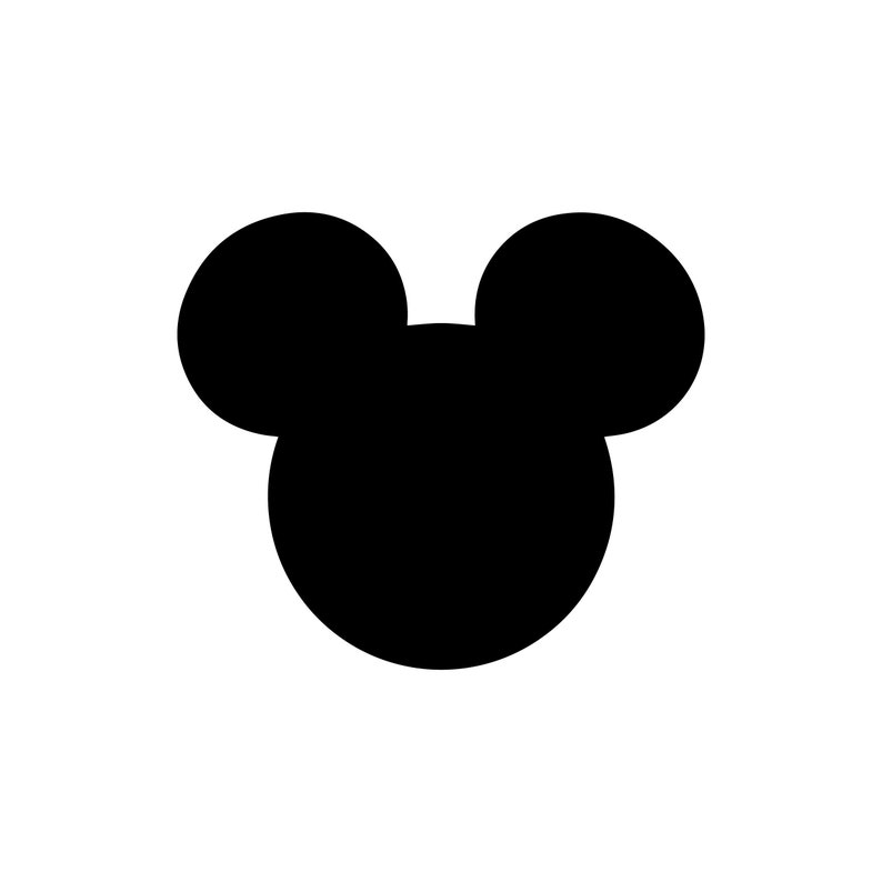 Mickey Head SVG Cut Files PNG EPS Dxf Cutting File Cameo - Etsy