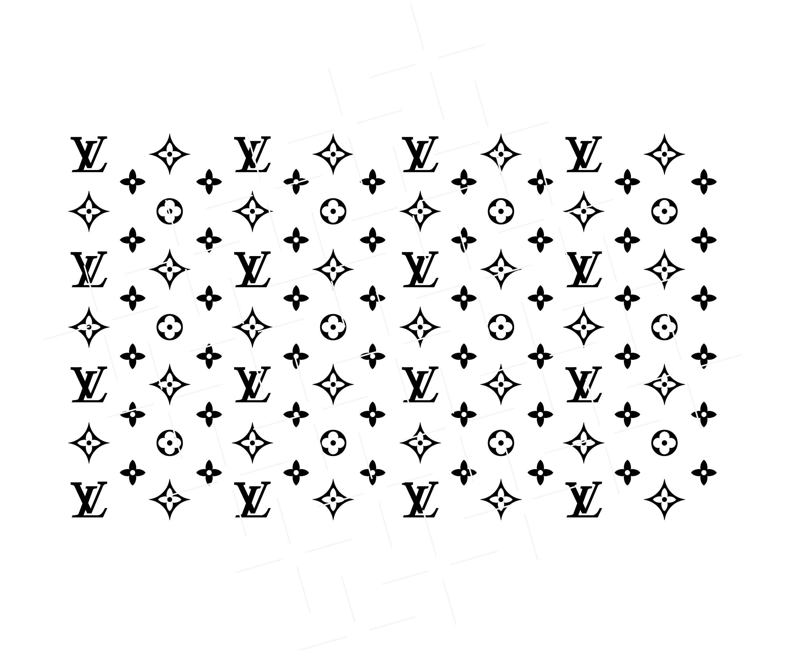 Louis Vuitton Repeat Pattern svg Cut Files PNG EPS DXF Etsy