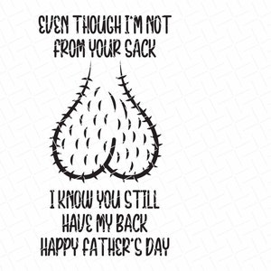 Personalized Christmas Sweater - Best Gift Idea For Stepdad - Even Though I'm Not From Your Sack I Know You've Still Got My Back