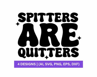 トラッカーハットSVG、おもしろ画像、トラッカーハットSVG、スピッターズ・アー・クイッターズSVG、シルエット＆クリカット用SVGおよびPNGファイル、即時ダウンロード、