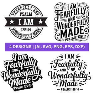 Psalm 139 14 Svg - Etsy