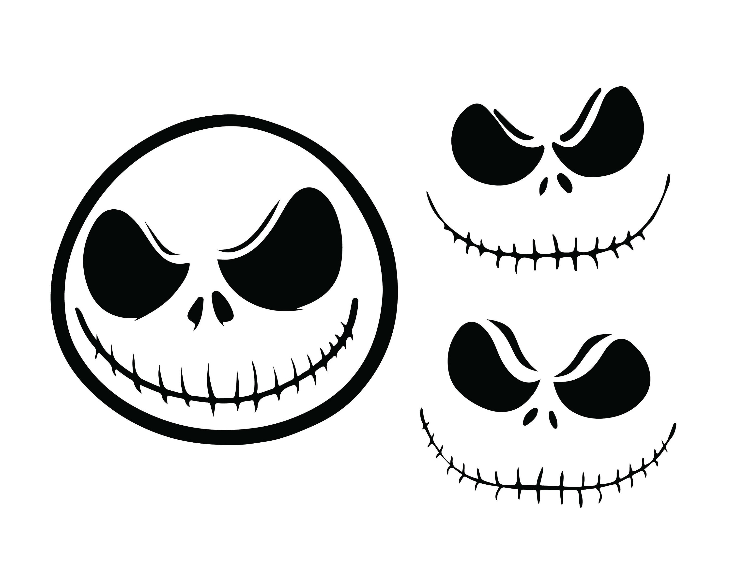 Jack Skellington SVG Cut Files png eps dxf Cutting File | Etsy