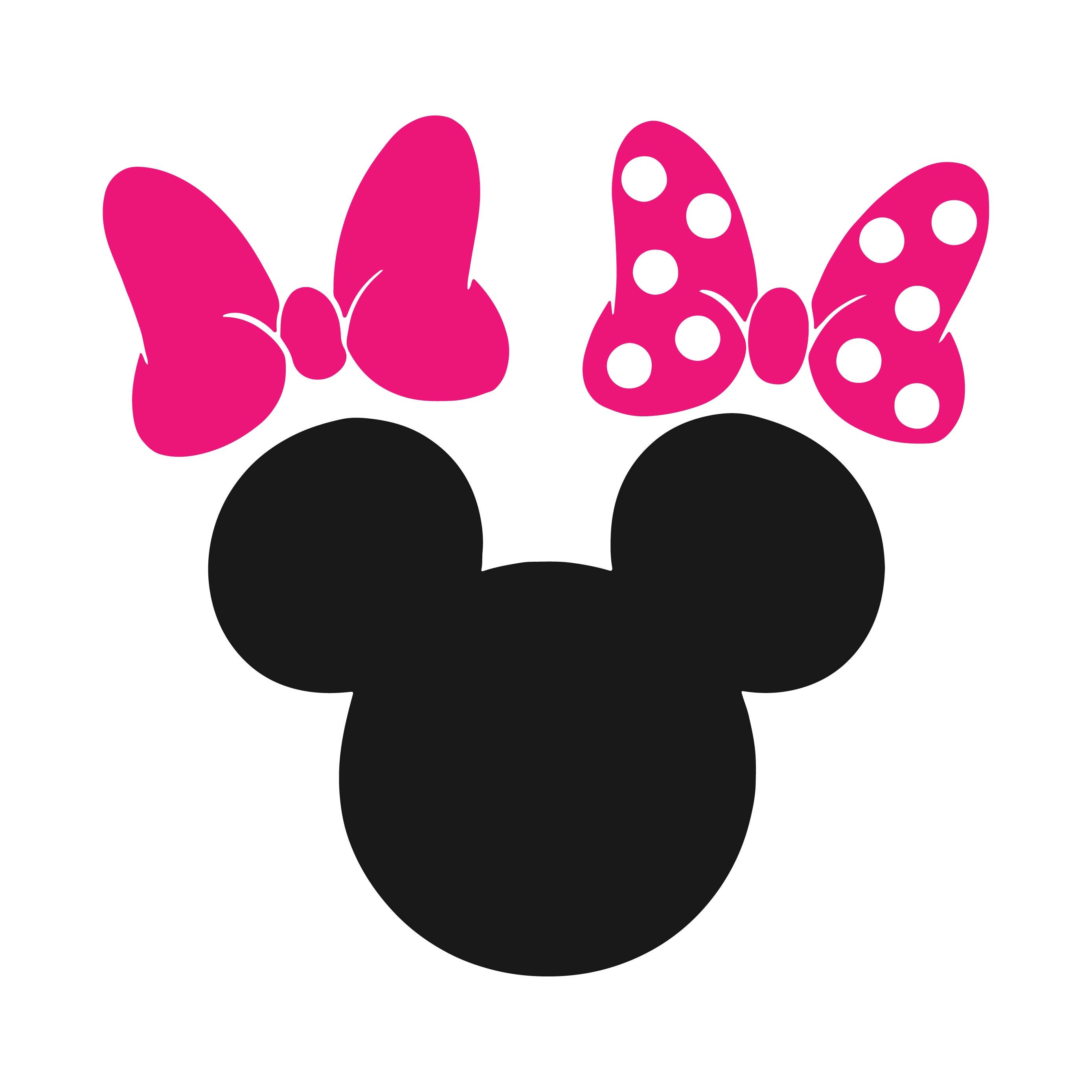 Minnie Mouse Minnie Mouse Head Svg Minnie Mouse Bow Svg Etsy