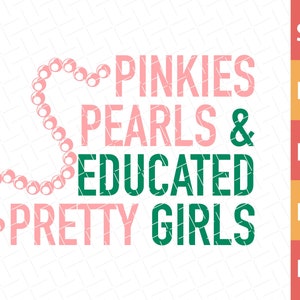 Pinkies Pearls, Pearls Svg, Sorority, Skee Wee, Svg For Cricut File, Files Silhouette