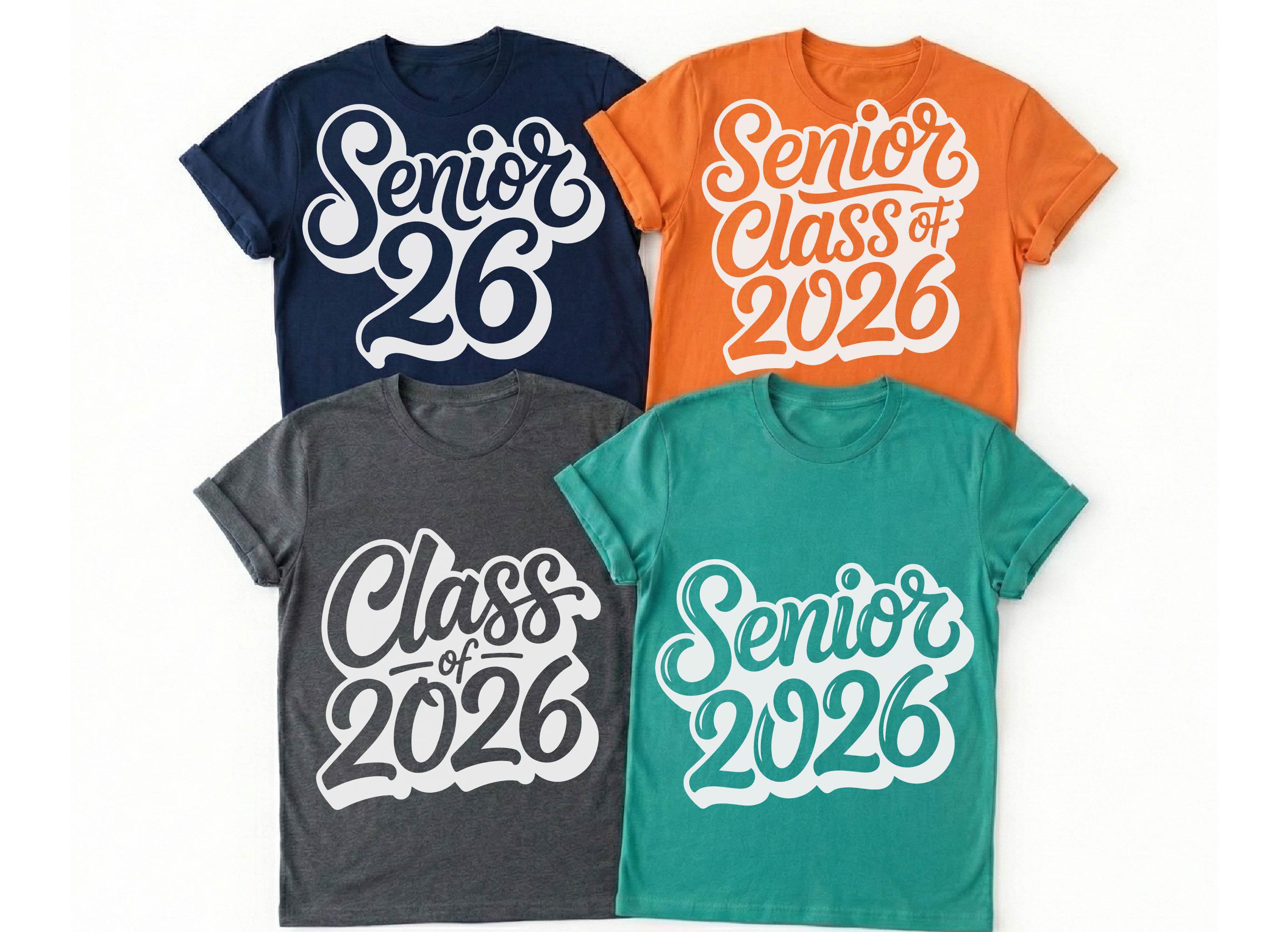 Senior 2026 SVG, Class of 2026 Shirt Design, Graduation Cut File