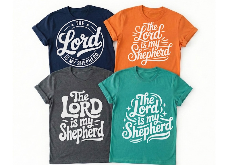 The Lord is My Shepherd SVG, Psalm 23 Cut File, Religious Scripture ...
