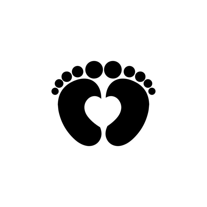 Baby Feet Svg Cut Files PNG EPS DXF Cutting File Cameo | Etsy