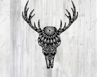 Download Deer skull svg | Etsy
