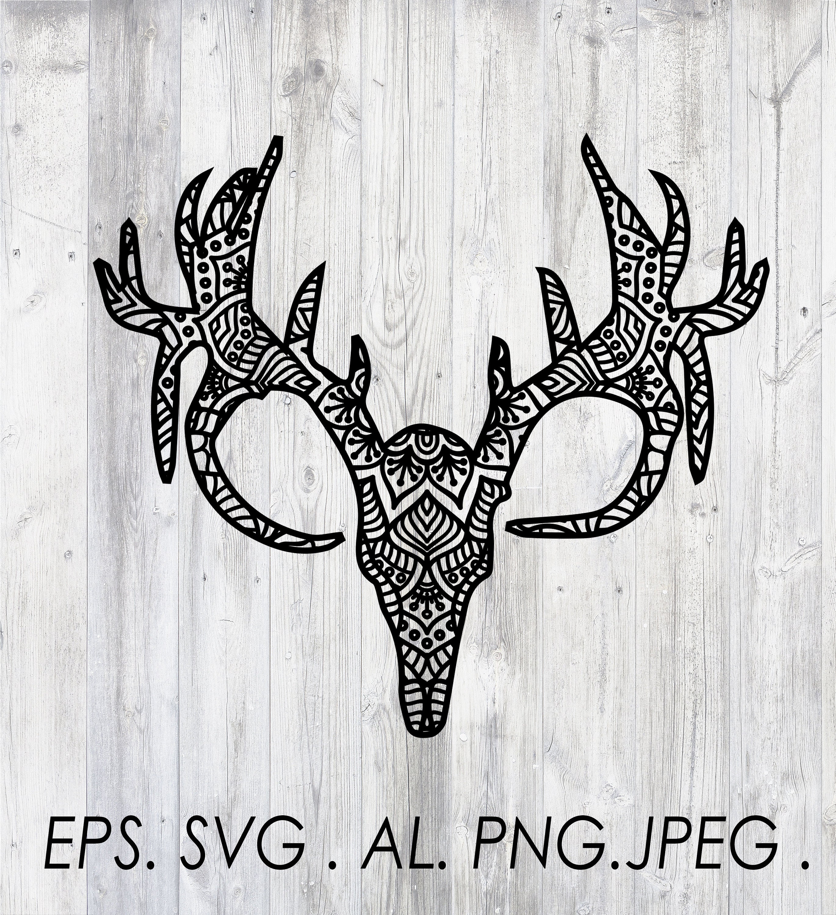 Download indian mandala boho deer skull animal tattoo Digital ...