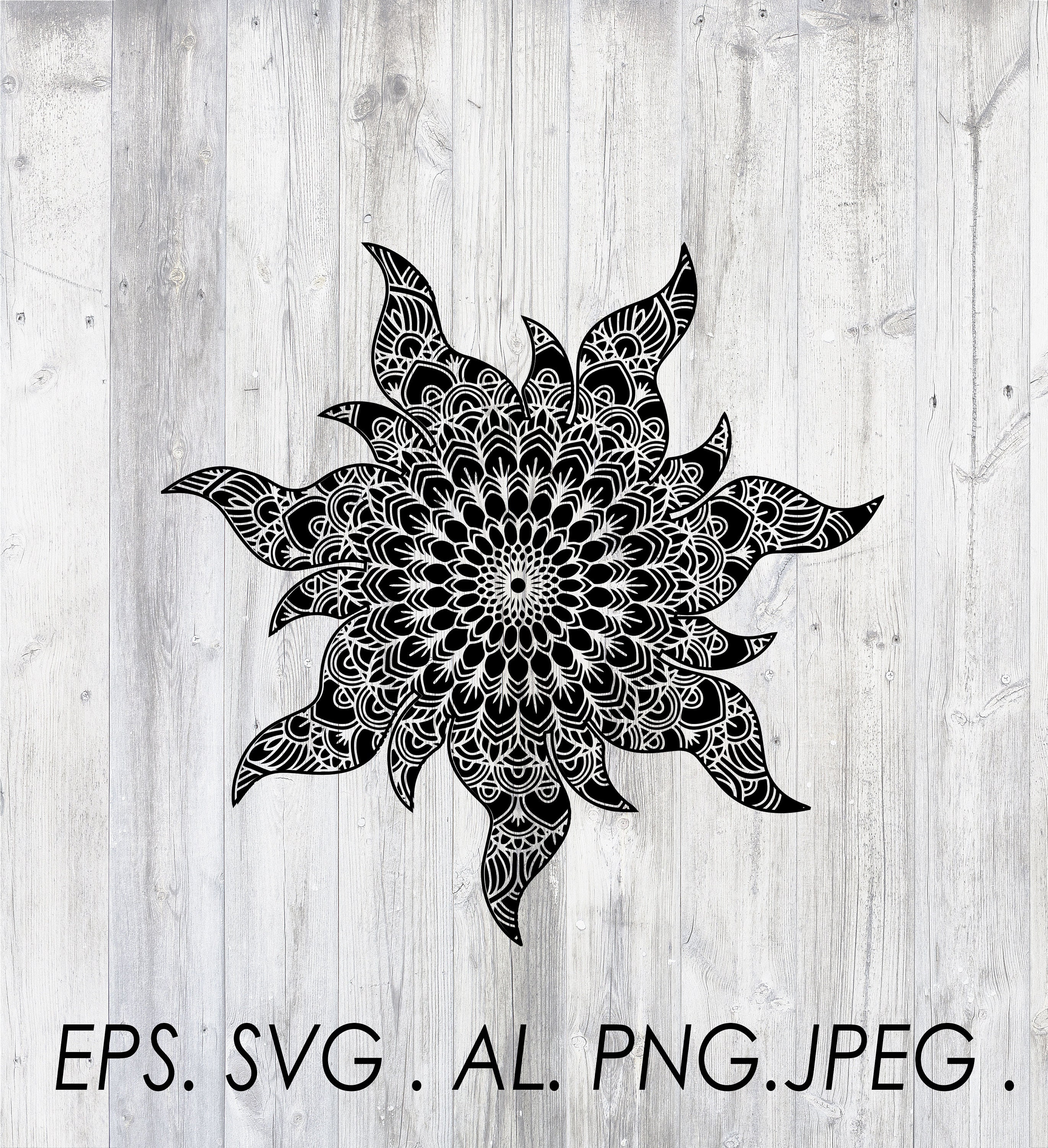 Download mandala sun Indian Boho style design Digital download svg ...