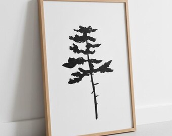 White Pine - Minimalist Landscape Print
