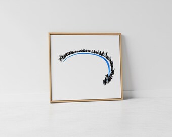 Riverbend - Minimalist Art Print