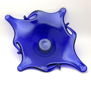 Vintage Cobalt Art Glass Bowl