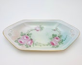 1929 Reinhold Schlegelmilch R.S. Germany Hand Painted Pickle Dish