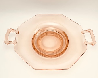 1930’s Imperial Pink Depression Glass Plate
