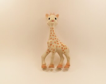 Chubby Cheeks Sophie The Giraffe Toy Harness Strap Saver Sitter Clip Pink Stitched