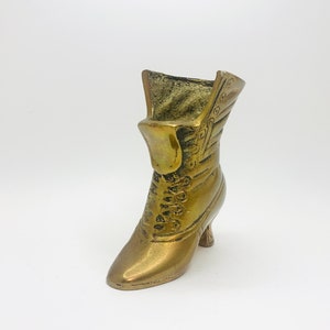 Vintage Brass Victorian Boot