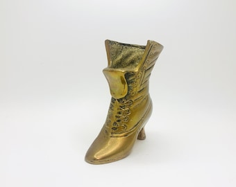 Vintage Brass Victorian Boot