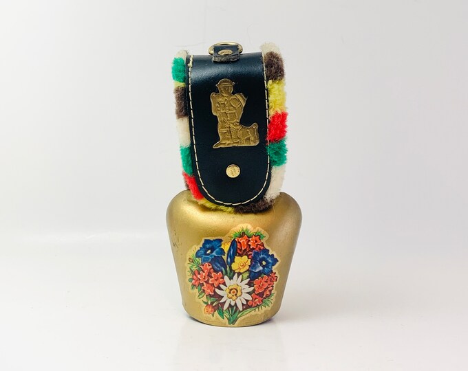 Vintage Swiss Brass Cow Bell Etsy