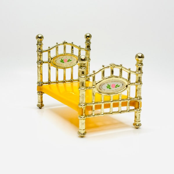 1980 Mattel Dollhouse Brass Bed