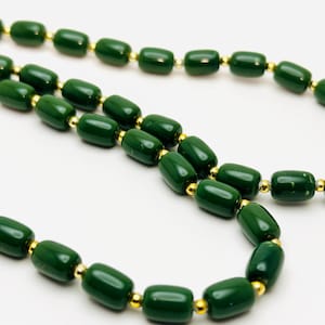 Vintage Green Beaded Necklace