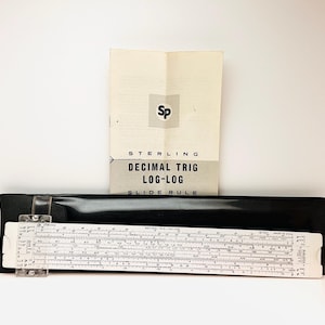 Vintage Sterling Decimal Trig Log-Log Slide Rule