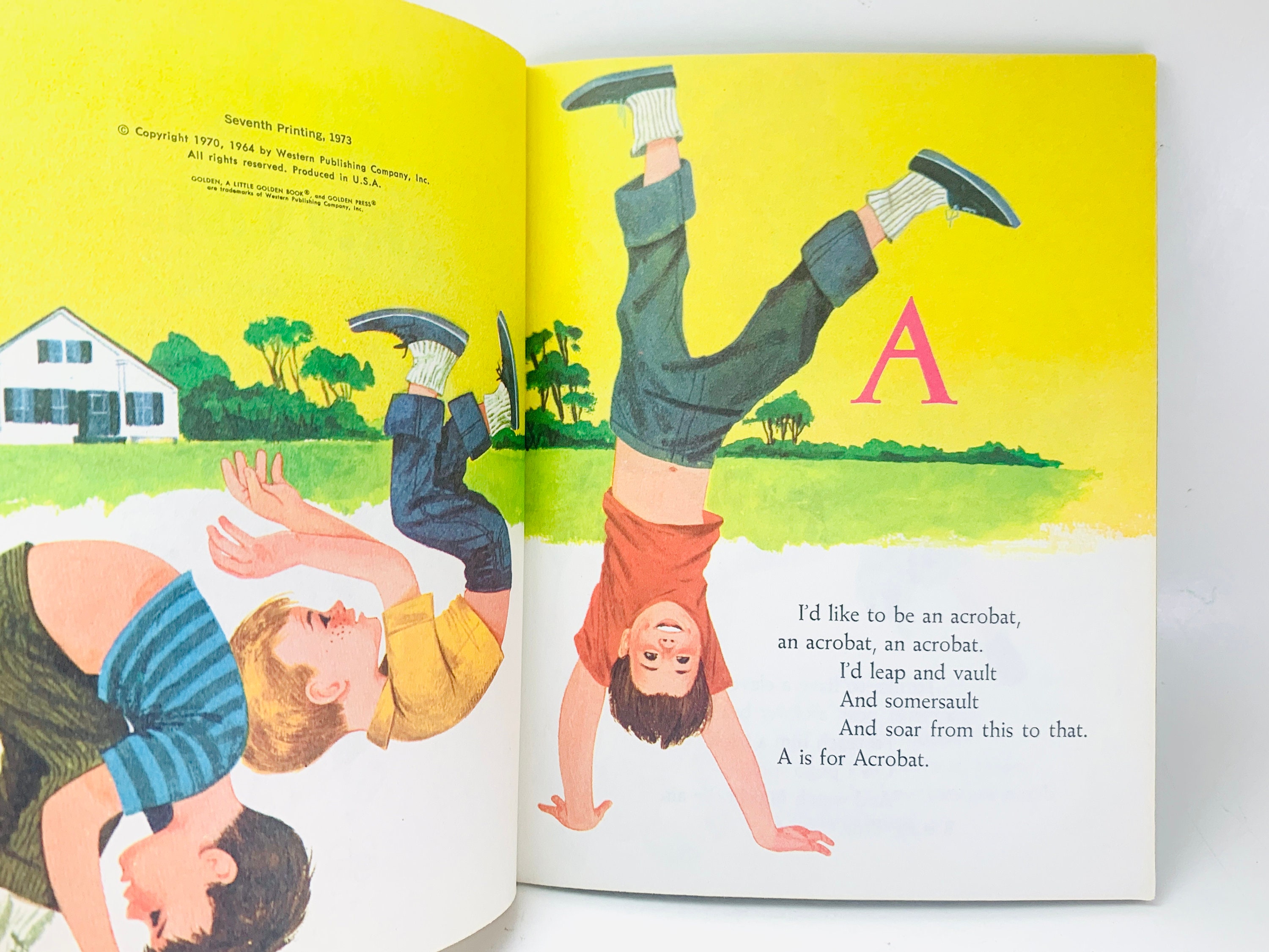 1973 ABC Rhymes A Little Golden Book Etsy