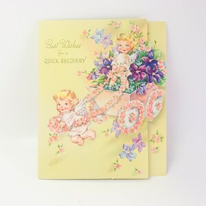 Biglietto d'auguri vintage "I migliori auguri per una pronta guarigione" di Doehla Fine Arts