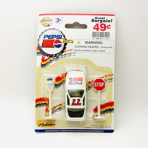 Vintage Pepsi Team Diecast Rennauto auf Karte