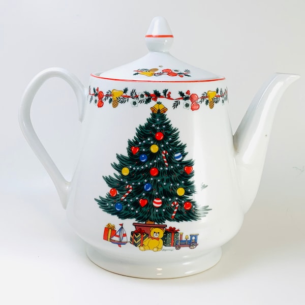 Christmas Teapot Etsy
