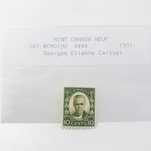1931 Georges Etienne Cartier Stamp Cat #CM0190