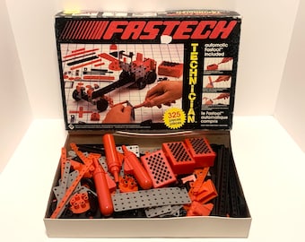 1980’s Fastech Technician Building Kit, Irwin Toys -Rare, Complete+