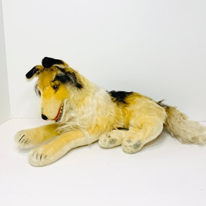 Vintage Steiff Mohair Collie Dog