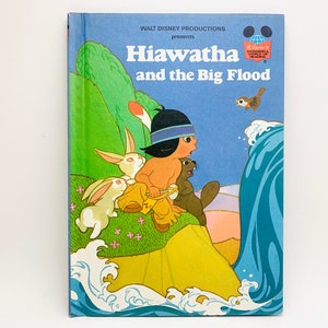 1984 Walt Disney Presents “Hiawatha and the Big Flood” 1st American Edition