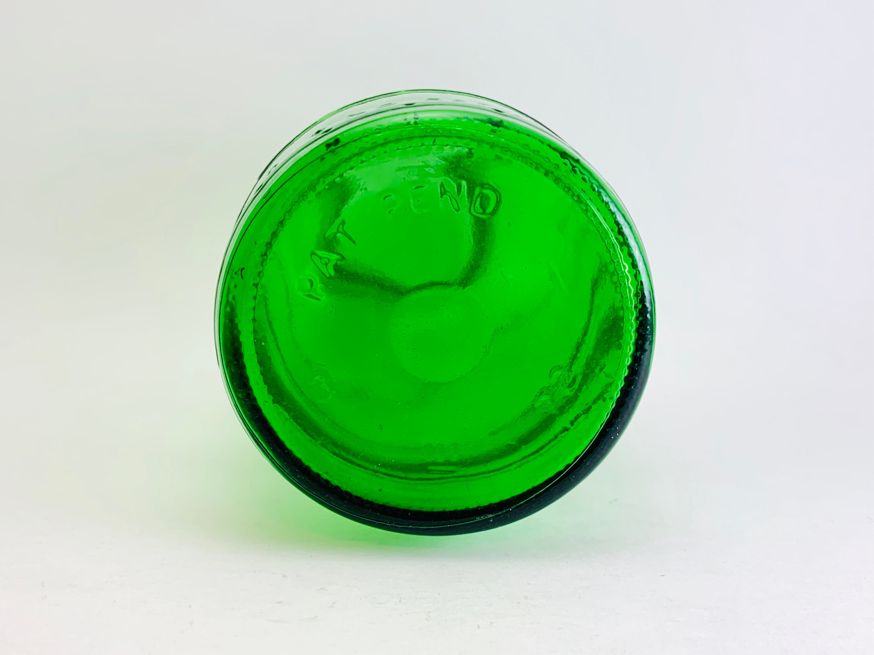 1973 Mickeys Malt Liquor Green Glass Barrel Bottle Anchor Etsy