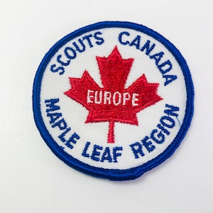 Vintage Scouts Kanada Maple Leaf Region Aufnäher