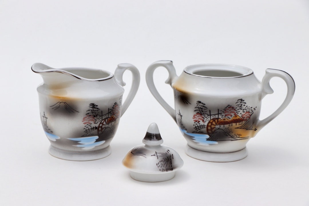 1920s Nippon Meiyo China Sugar and Creamer Set Etsy
