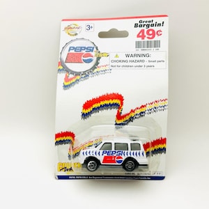Vintage Pepsi Team Diecast Van auf Karte