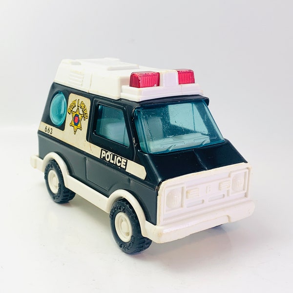 Mini Buddy L Patrol Police Van Made in Japan 1970's