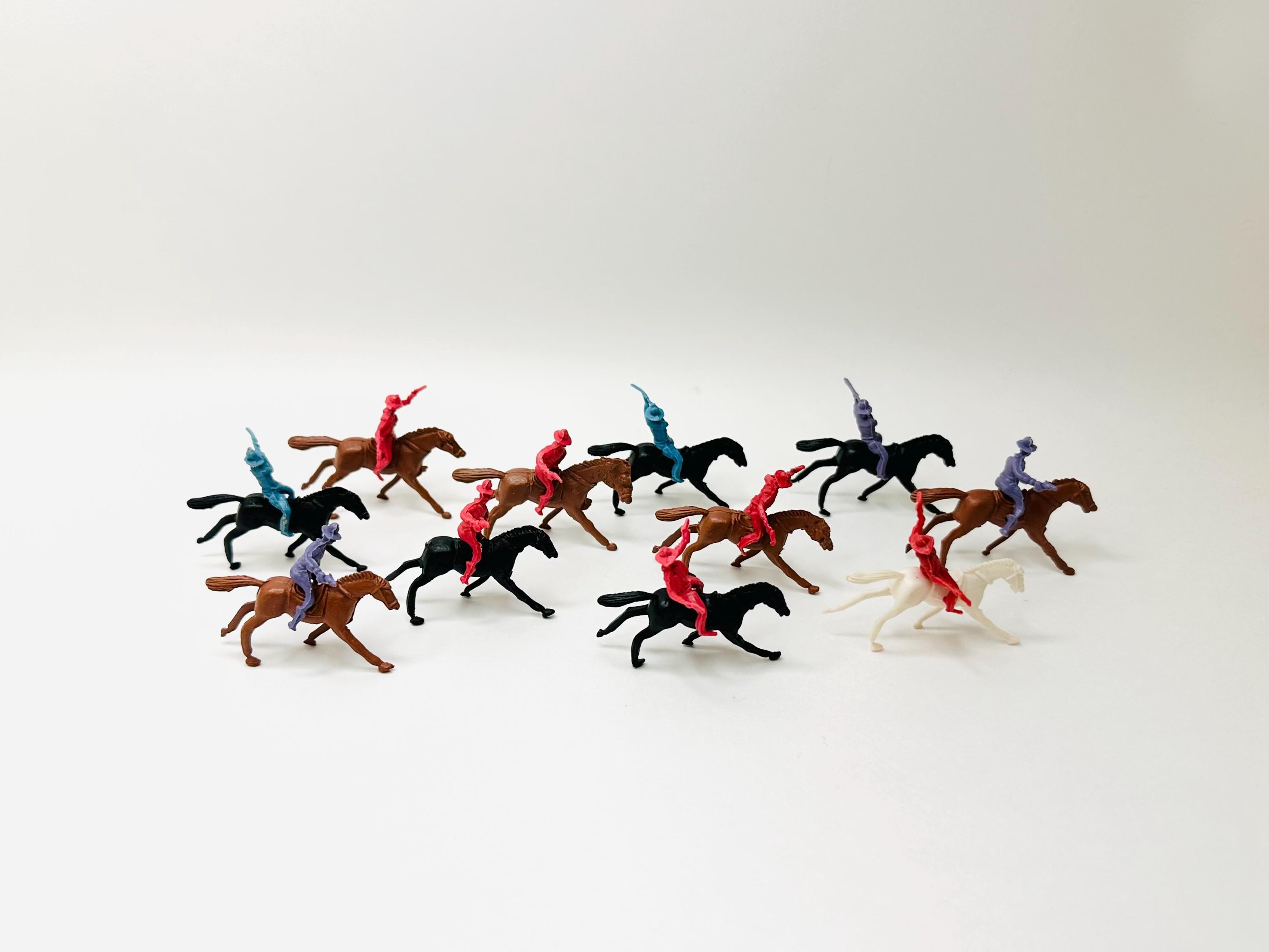 11 1960's Ajax Plastics Miniature Horses and Cowboys - Etsy