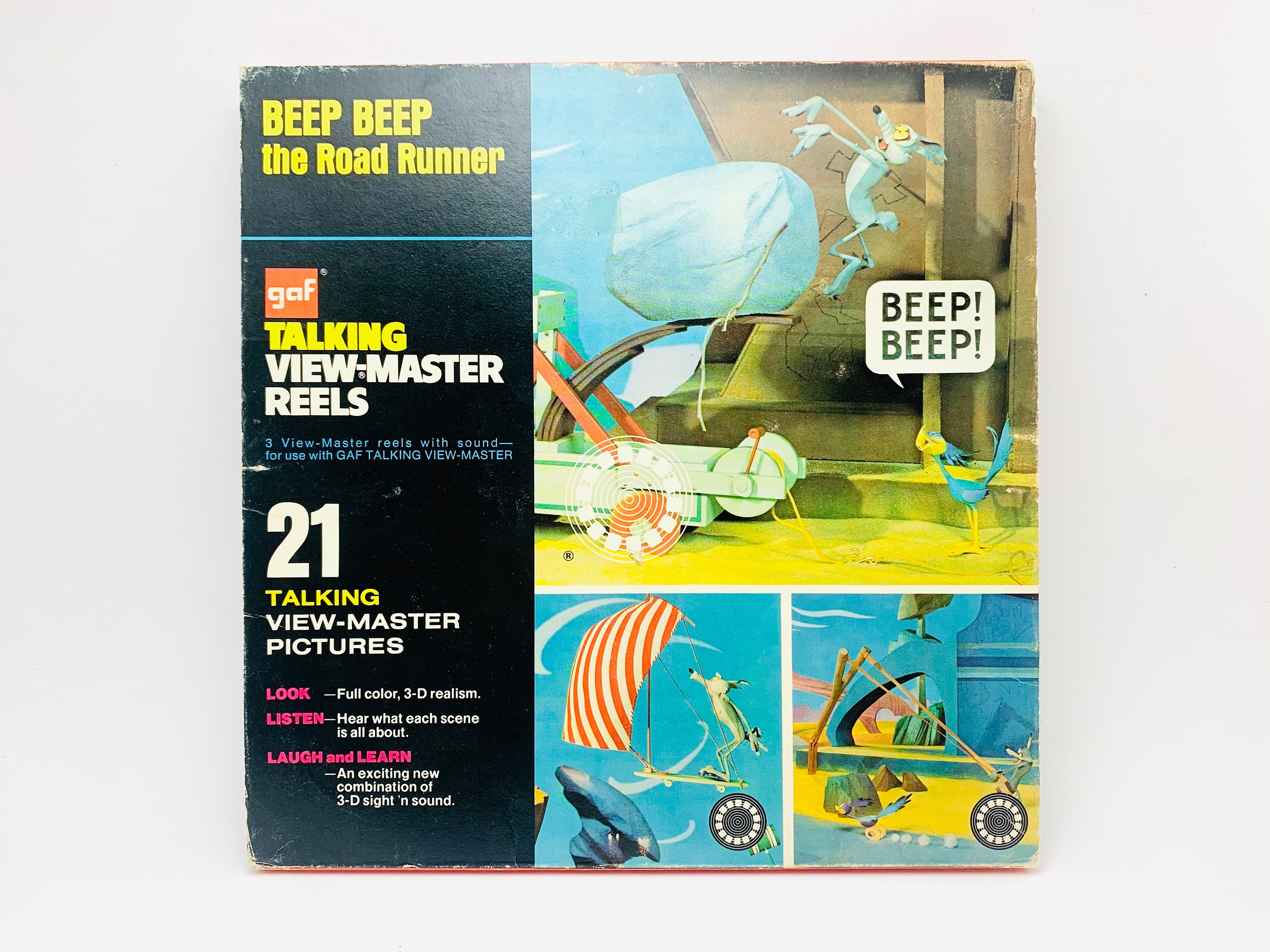 1973 GAF Talking View-Master Reel Beep Beep the Road Runner 