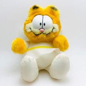 Rare Vintage Plush Super Jumbo Garfield Cat Giant Nanco Enorme Etsy Mexico