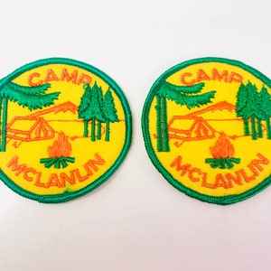 Vintage Girl Guides Camp McLanlin Patches