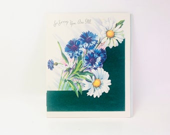 Vintage ‘So Sorry You Are Ill’ Greeting Card