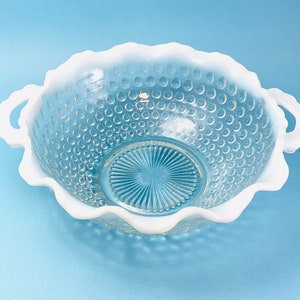 1942-46 Anchor Hocking Moonstone Clear Opalescent Bowl