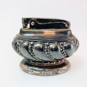 1930-40’s Ronson Crown Silver Plated Table Lighter